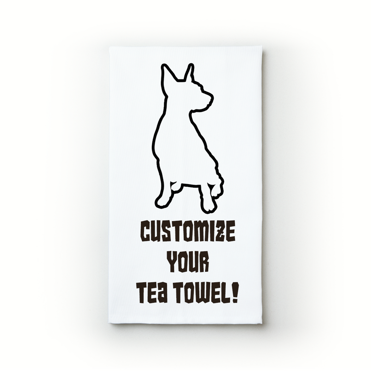 Dog Carolers Dish Towel